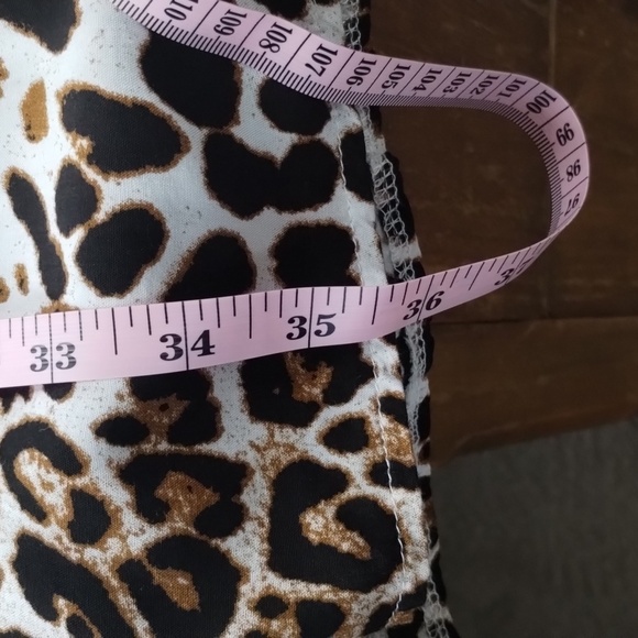 Cupshe Sabrina women's large animal leopard print A-frame dress - Picture 10 of 10